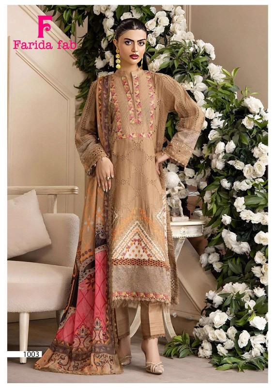 Farida fab parian dream vol- 22 cotton printed salwar suits wholesale
